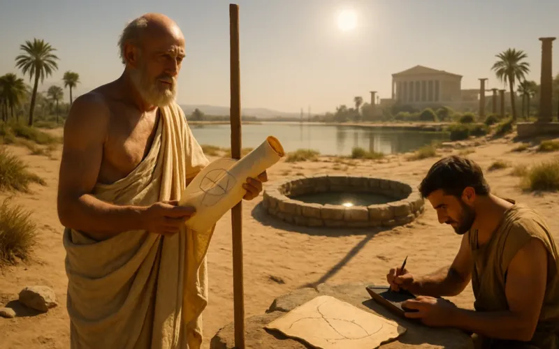 How a Stick, a Shadow, and Two Cities Let the Ancient Greeks Measure the World