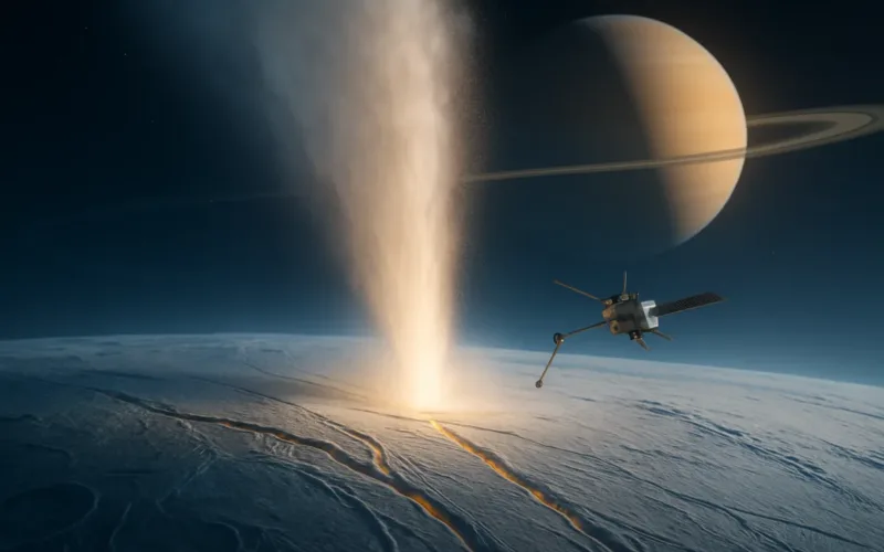 Reading the Spray: How Scientists Turn Enceladus’s Plume into a Window on an Alien Ocean