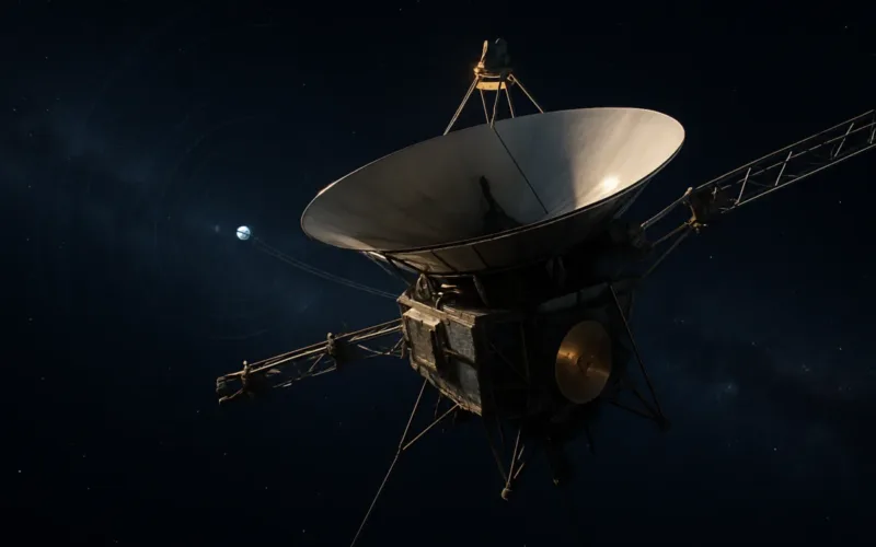 Voyager 1’s Long Afterlife: Borrowed Momentum and the One-Light-Day Milestone