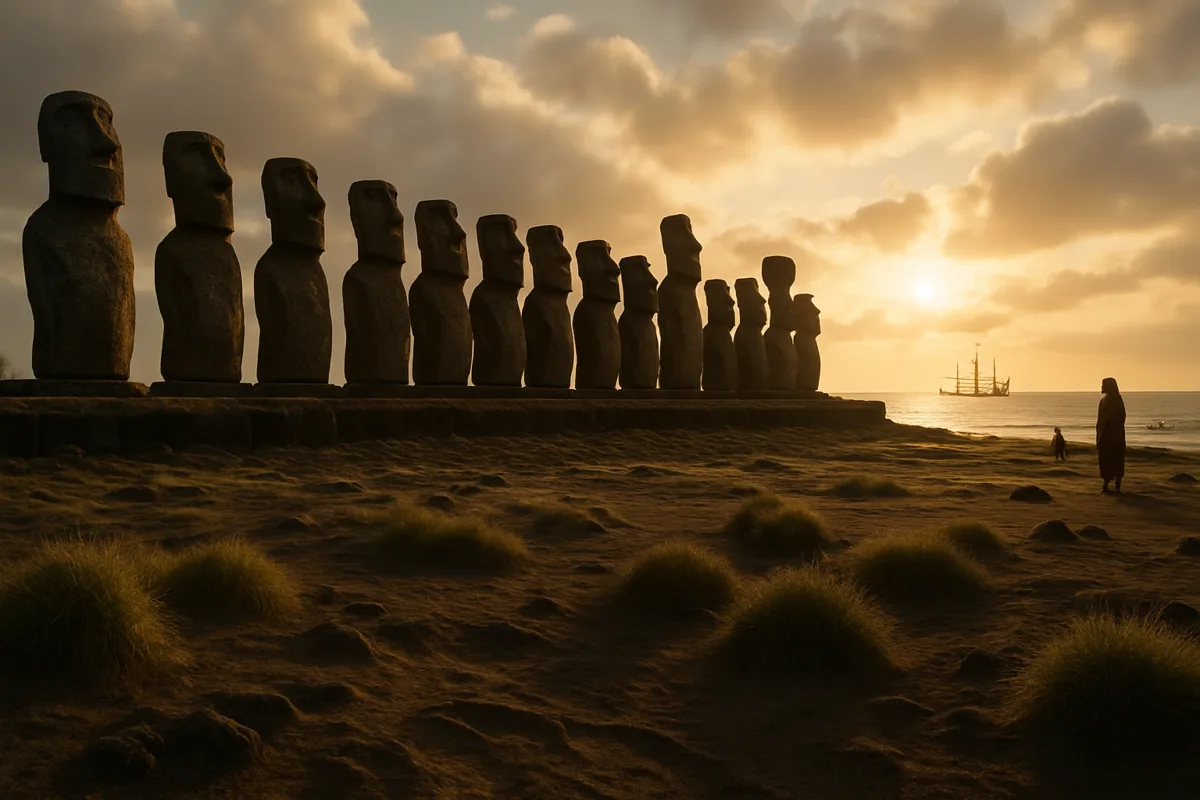 When Roggeveen Anchored at Paasch-Eyland: The Walking Statues and a Living Culture