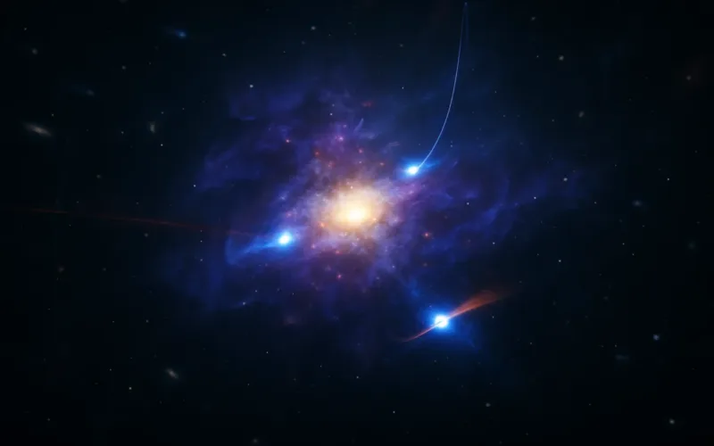 Three Black Holes, One Galaxy: Why Early Supermassive Growth Demands a Merger-First Model